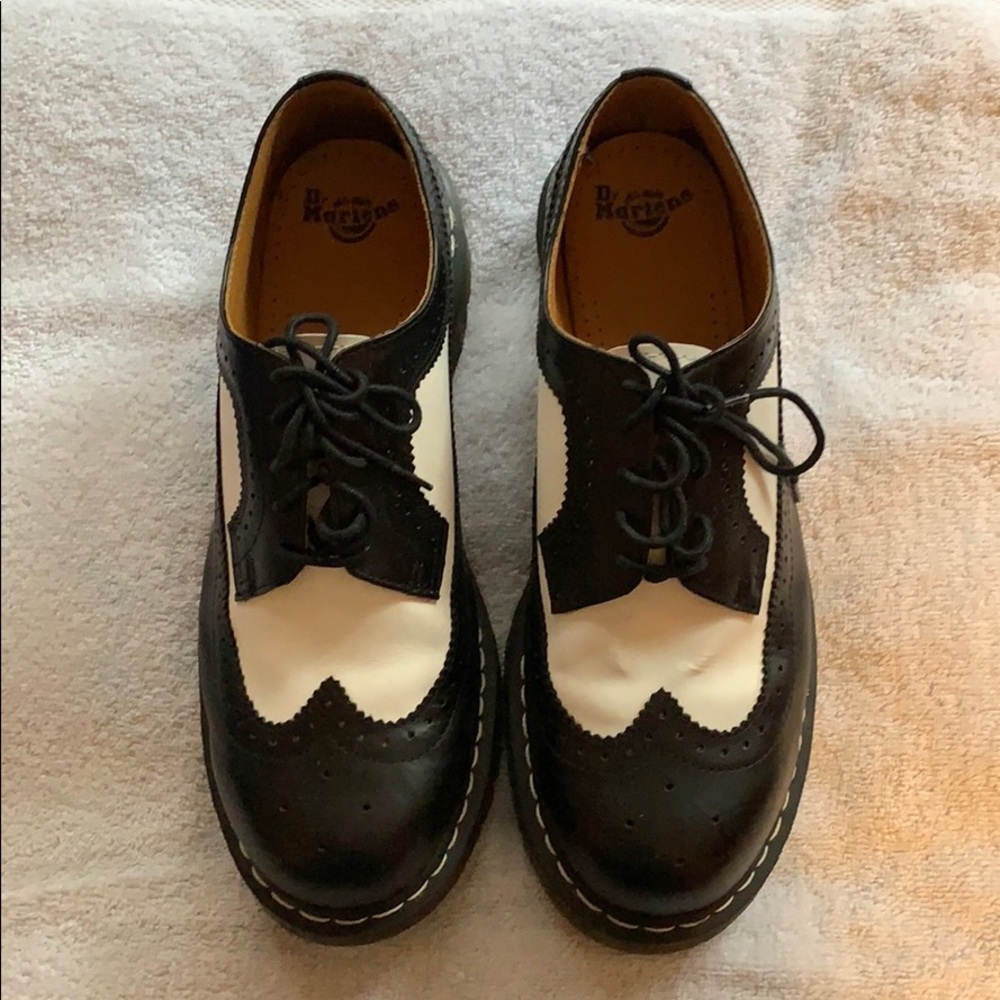 Doc Martins Size 13 Brogue Shoe Black/White Shoes